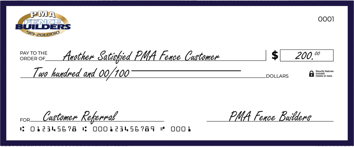 $200 referral check