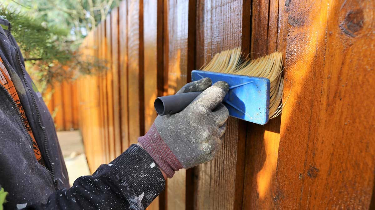Fence Staining